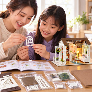 Happy Times DIY Miniature House Kit — assembly activity
