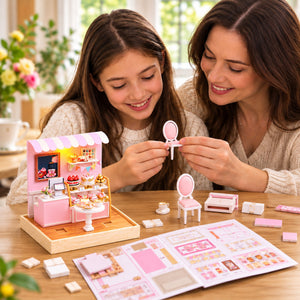 Sweet Talk DIY Miniature Cake Shop Kit — assembly activity