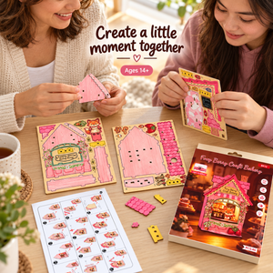 Foxy Berry Bakery DIY Magnetic Miniature Kit with Light — Family Crafting; DIY assembly required.