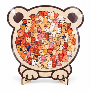 Bear wooden puzzle: hero