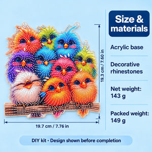 Colorful Birds DIY Diamond Painting Hanging Kit – XLG329