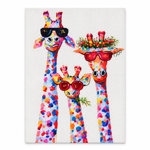 Colorful Giraffes diamond painting kit – Hero CH2280