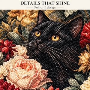 EN-0046-E diamond painting kit – Detail; styling props not included