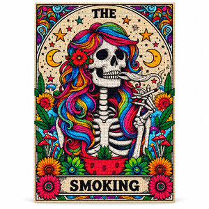 Colorful Hair Skeleton Full-Drill Diamond Painting Kit – 30 × 40 cm — Hero