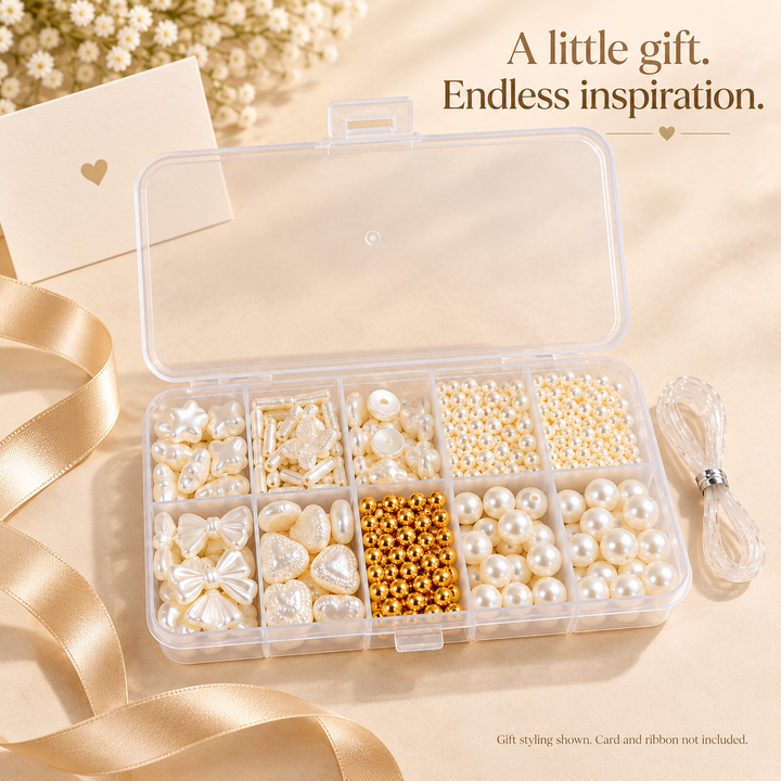 A real pearl craft kit styled as a thoughtful gift