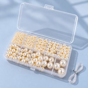 Faux Pearl Bead Bracelet Making Kit – Approx. 520 Beads – Overview