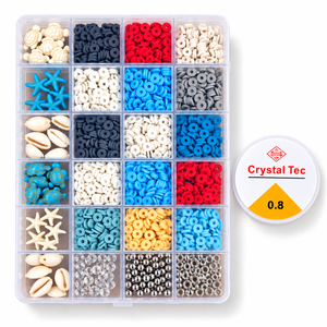 Ocean Disc Bead Bracelet Making Kit – Approx. 2,400 Pieces – Hero