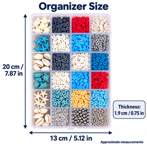 Ocean Disc Bead Bracelet Making Kit – Approx. 2,400 Pieces – Size