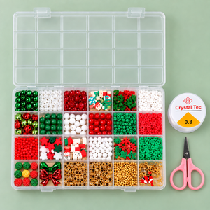 Christmas Bead Bracelet Making Kit – Approx. 890 Pieces