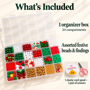 Christmas Bead Bracelet Making Kit – Approx. 890 Pieces