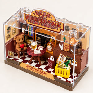 02 Overhead View - Whisper & Ale Tavern DIY Miniature Diorama Kit