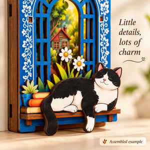 Meet My Little Cat DIY Wooden Magnetic Kit with Light