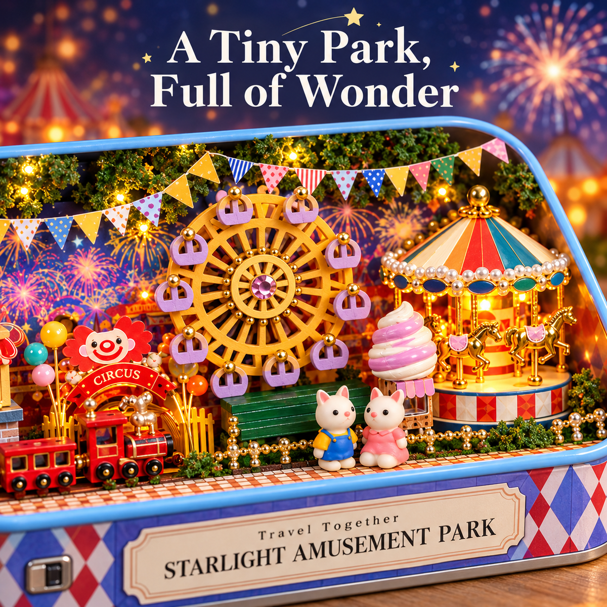 EN-0007-A Starlight Amusement Park miniature kit — Details