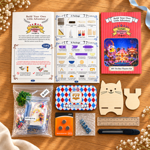 EN-0007-A Starlight Amusement Park miniature kit — Kit Flatlay Decorated