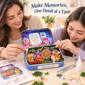 EN-0007-A Starlight Amusement Park miniature kit — Family Assembly