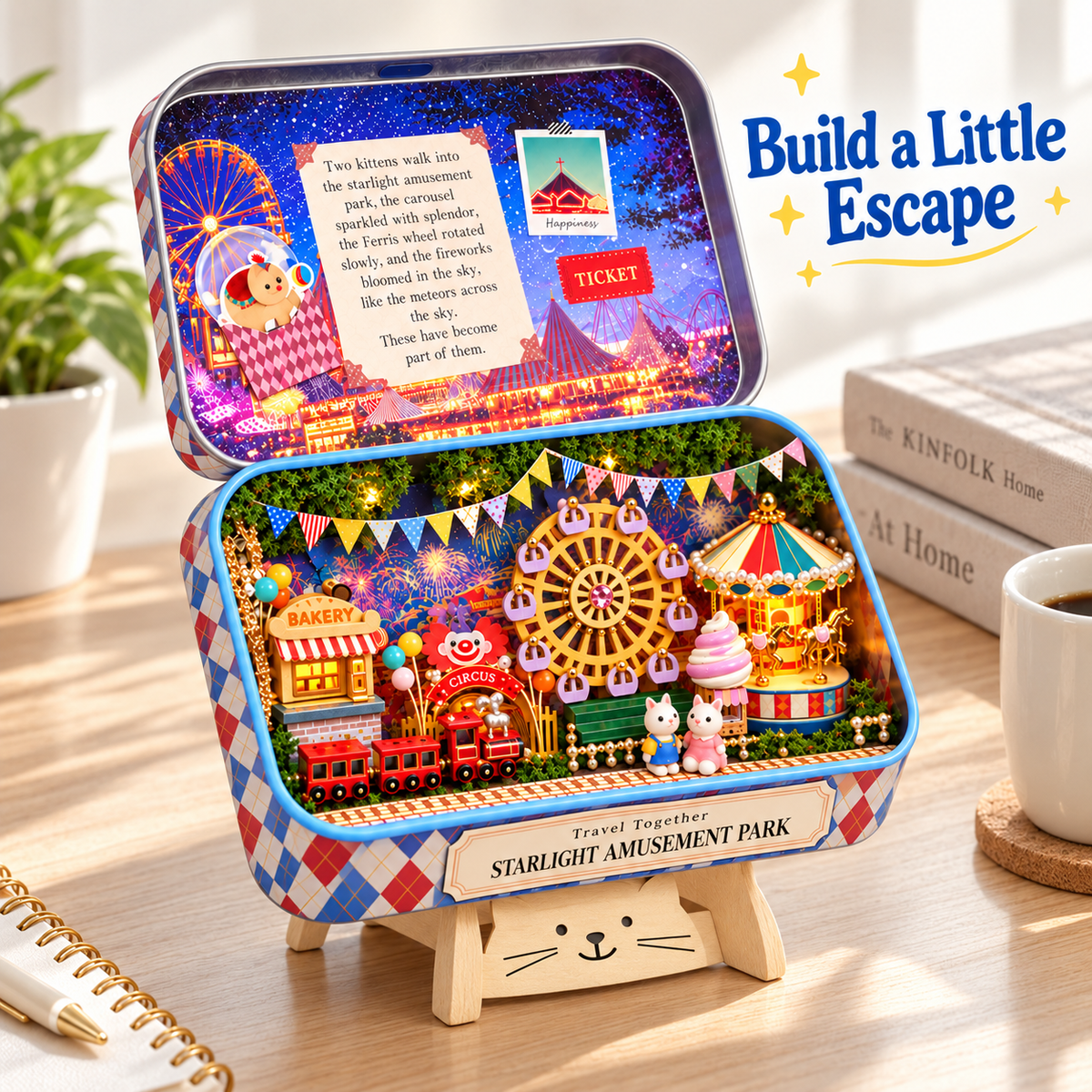 EN-0007-A Starlight Amusement Park miniature kit — Home Stand Display