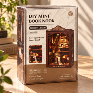 Twilight Library DIY Book Nook Kit — retail packaging