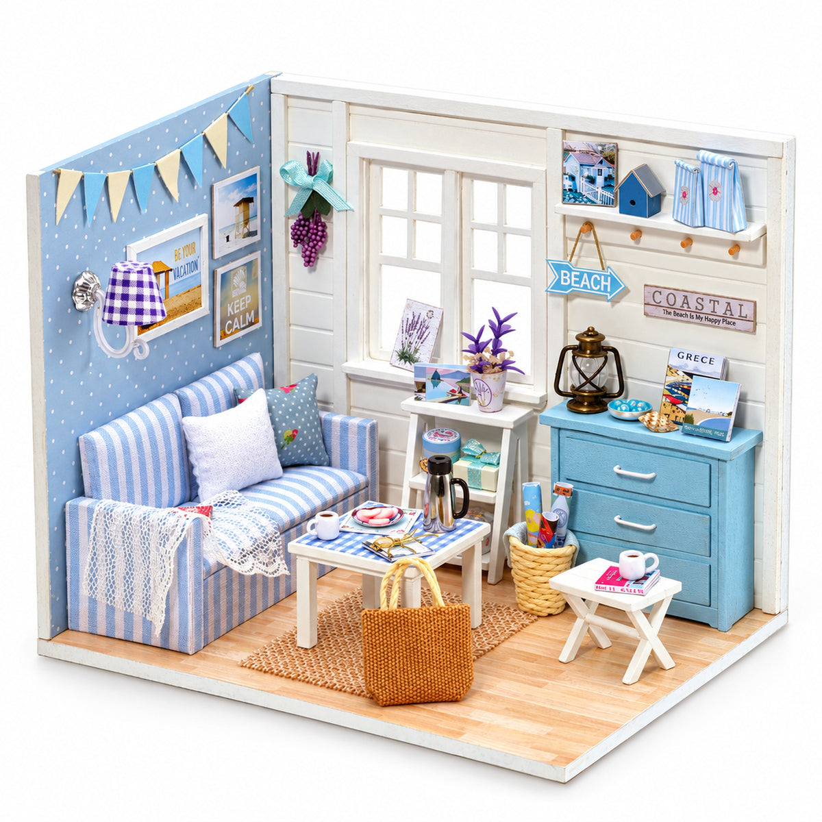 Fresh Sunshine DIY miniature room kit, assembled display