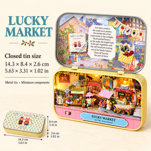 Lucky Market DIY Miniature Tin Box Kit — Size Materials