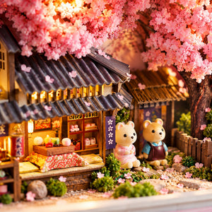 Cherry Blossoms DIY Miniature Tin Box Kit — Detail