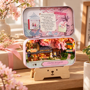 Cherry Blossoms DIY Miniature Tin Box Kit — Gift