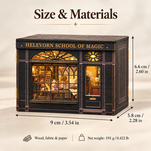 EN-0011-A DIY miniature kit - size and materials