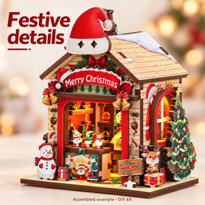 Festive Pavilion Christmas miniature details