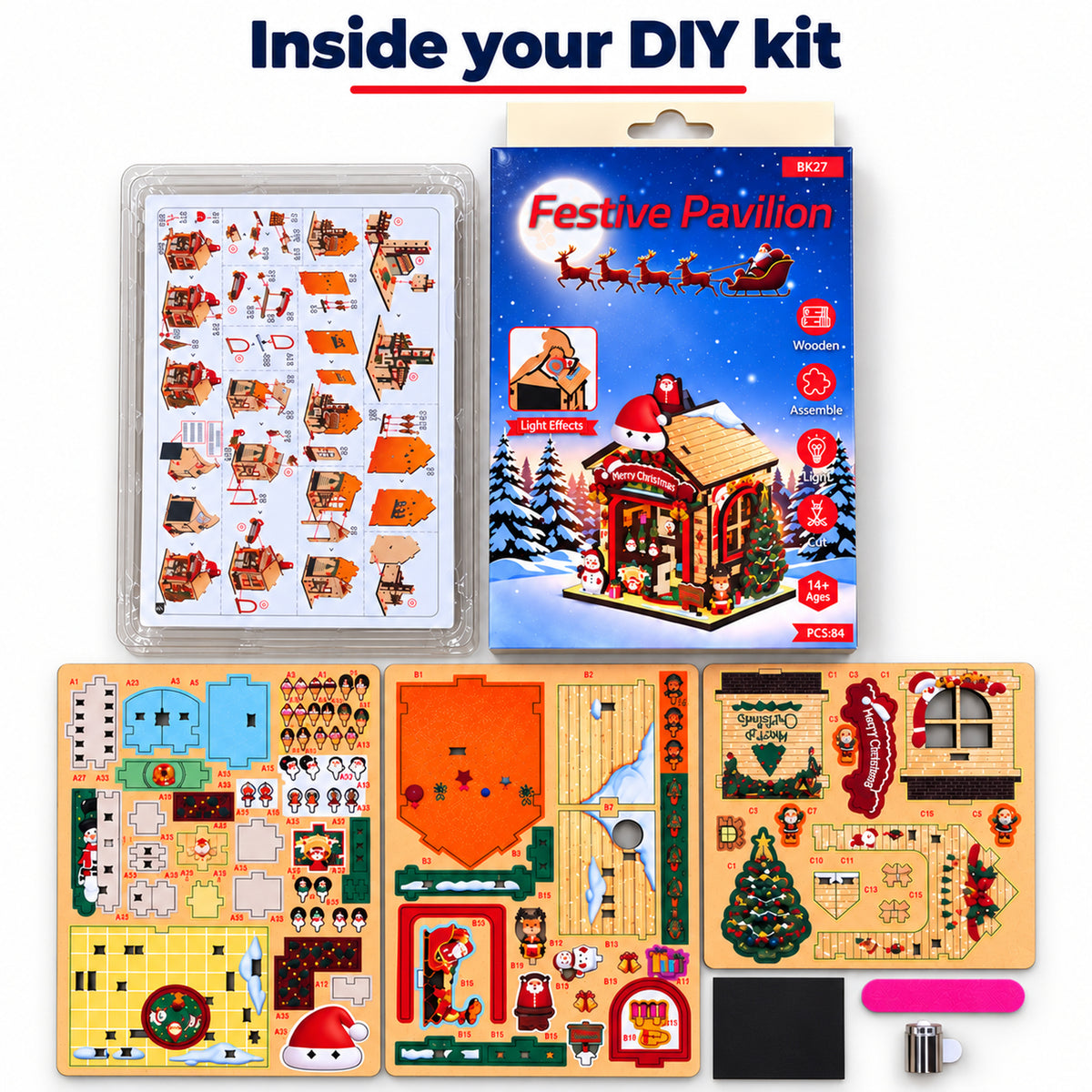 BK27 actual wooden panels, accessories and original packaging