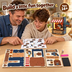 The Shark’s Grill DIY Magnetic Miniature Kit with Light — Family Crafting; DIY assembly required.