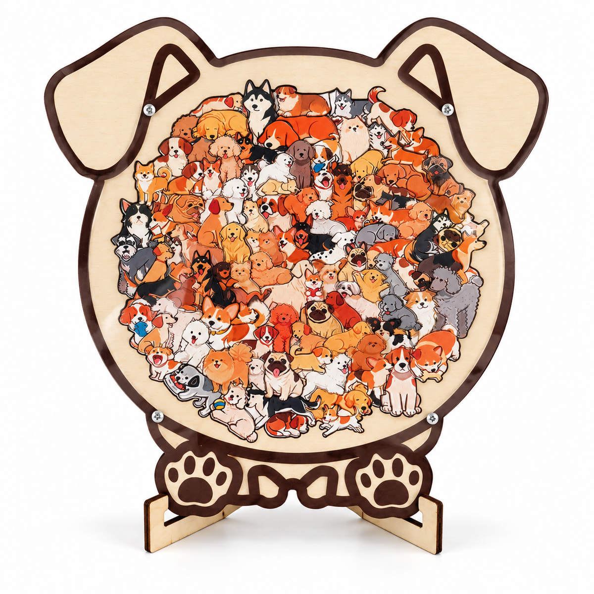 Dog wooden puzzle: hero