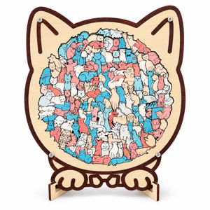 Macaron cat wooden puzzle: hero