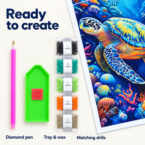 Sea Turtle diamond painting kit – Accessories CH1021