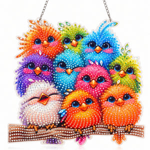 Colorful Birds DIY Diamond Painting Hanging Kit – XLG329