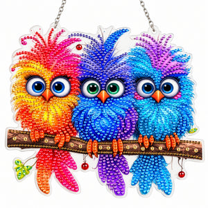 Three Owls DIY Diamond Painting Hanging Kit – XLG369