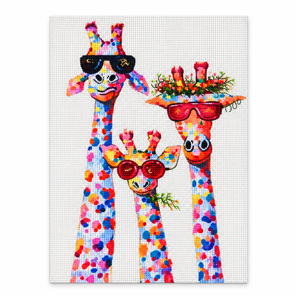 Colorful Giraffes diamond painting kit – Hero CH2280