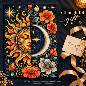 EN-0040-D diamond painting kit – Gift Scene; styling props not included