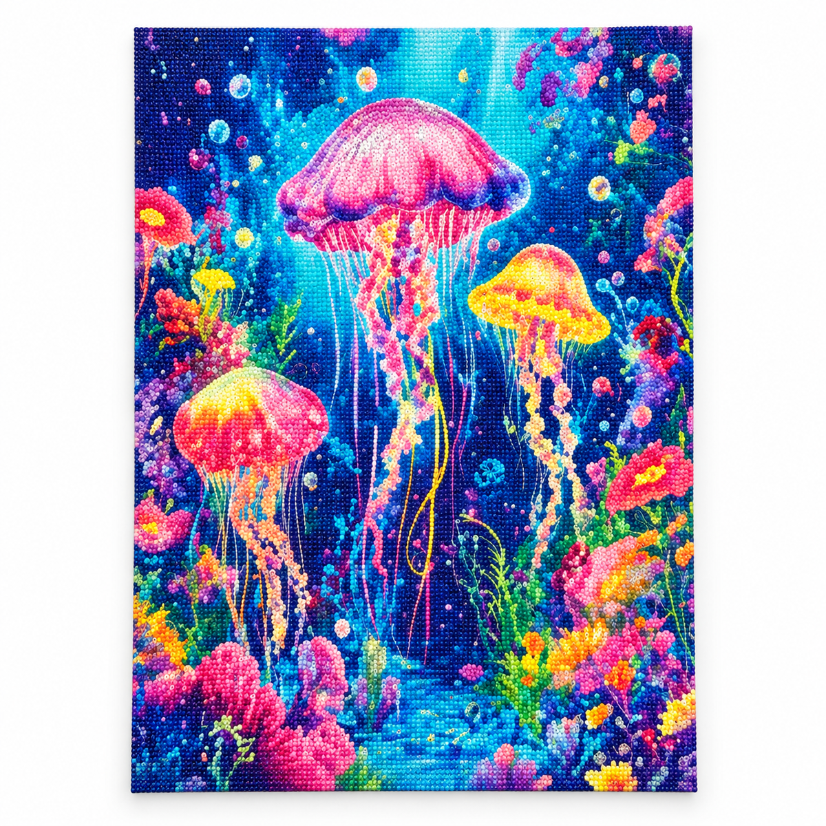 Colorful Jellyfish diamond painting kit – Hero CH2445