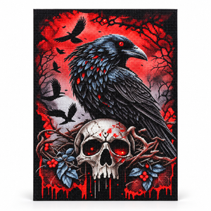 Raven and Skull diamond painting kit – Hero CH2472