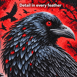 Raven and Skull diamond painting kit – Detail CH2472