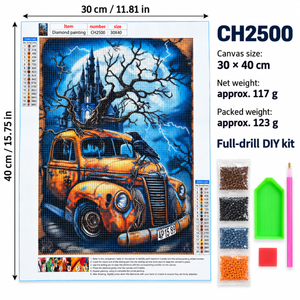 CH2500 canvas size and weight information
