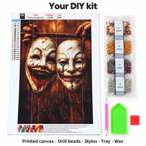 CH2502 kit contents: canvas, drills, stylus, tray and wax