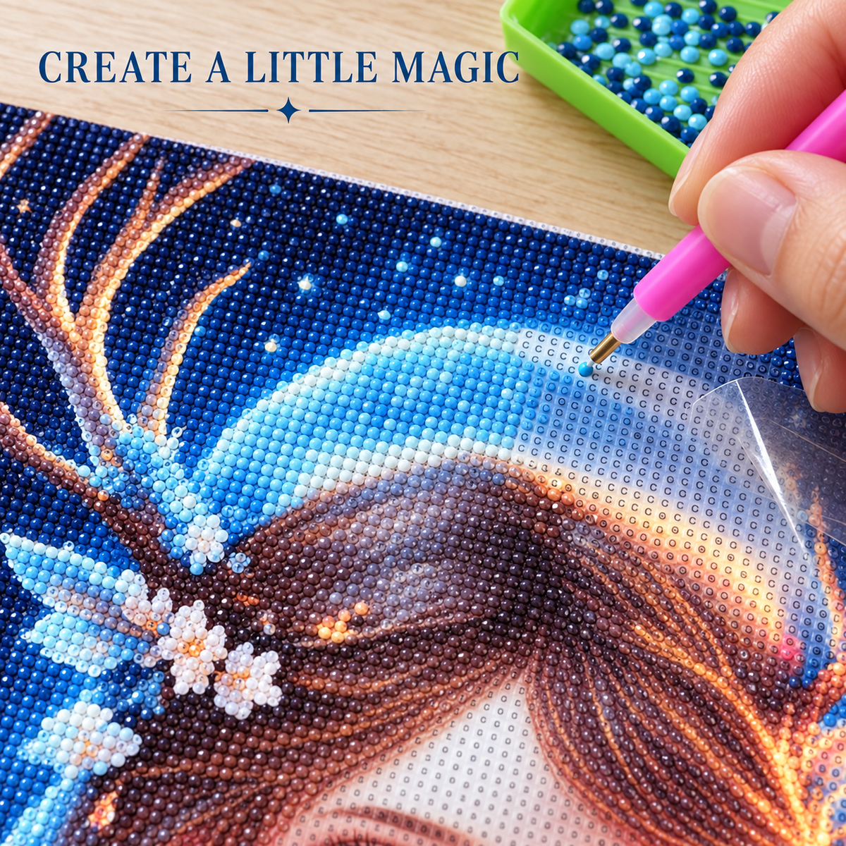 EN-0046-H diamond painting kit – DIY; styling props not included