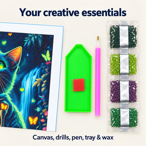 Skeleton Cat diamond painting kit – Accessories CH2495