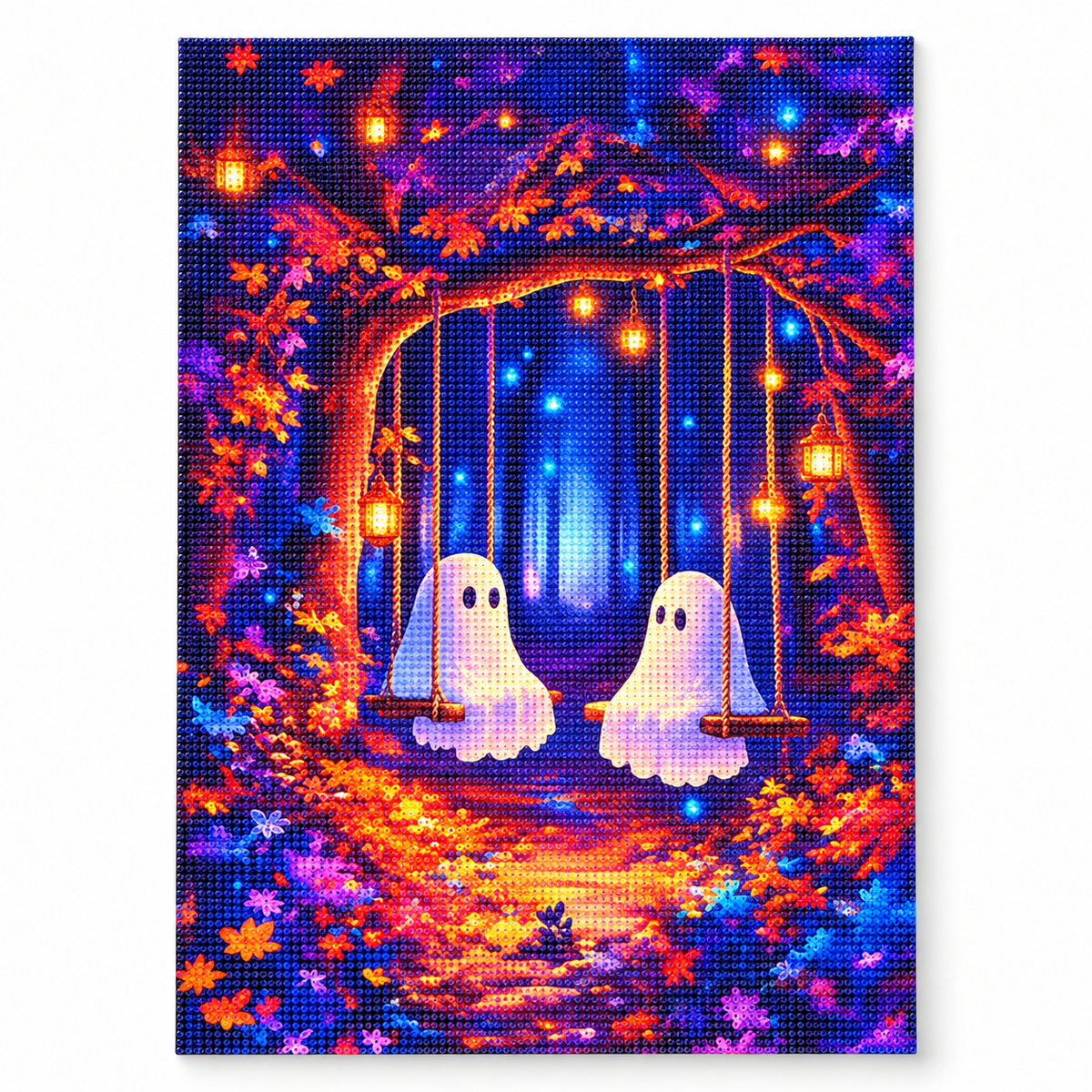 Ghosts on Swings diamond painting kit – Hero CH2494