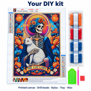 CH2496 kit contents: canvas, drills, stylus, tray and wax