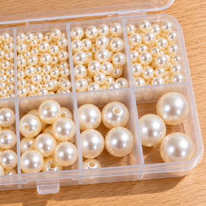 Faux Pearl Bead Bracelet Making Kit – Approx. 520 Beads – Details