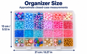 Ocean Charm Jewelry Making Kit – Approx. 625 Pieces – Size
