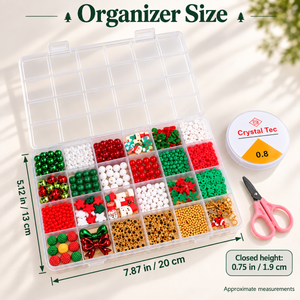 Christmas Bead Bracelet Making Kit – Approx. 890 Pieces