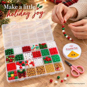 Christmas Bead Bracelet Making Kit – Approx. 890 Pieces