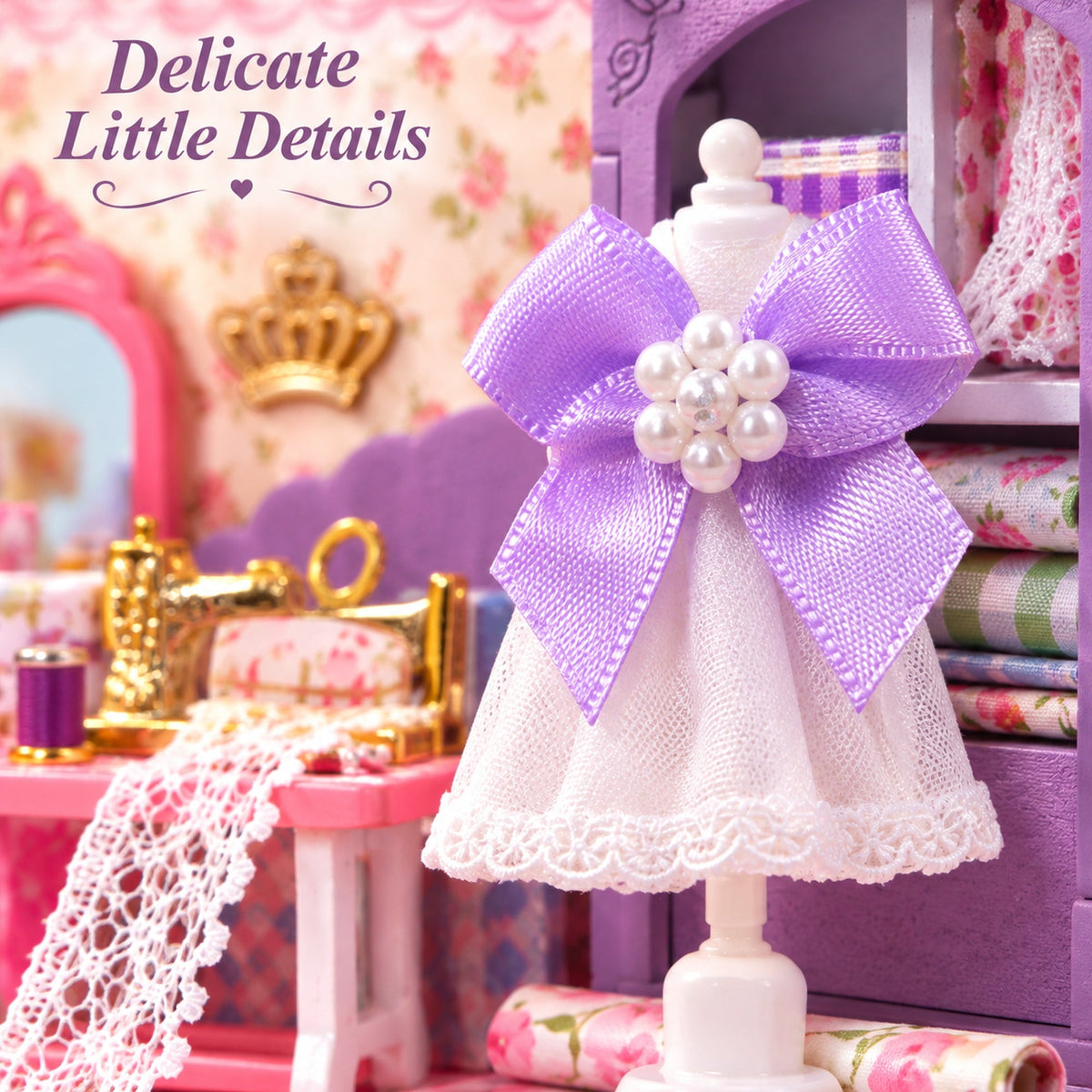 EN-0083-D 03 - Sweet Dream Tailor Shop DIY Miniature Kit